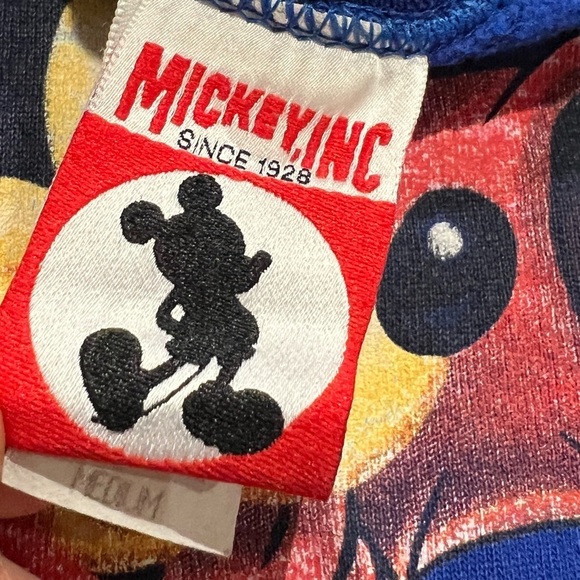 Vintage Mickey Mouse Disney World 25th Anniversary Blue 1990s Sweatshirt - Picture 5 of 6